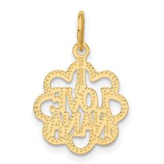 14k I LOVE NANA Charm