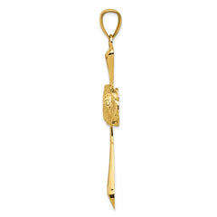 14k Celtic Cross Pendant - 6