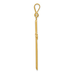 14k Cross Pendant - 4