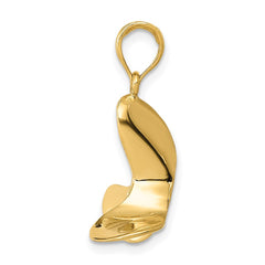 14K Polished 3-D Propeller Pendant - 2