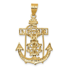 14k Mariners Cross Pendant - 2