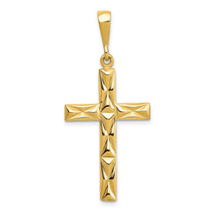 14k Reversible Latin Cross Pendant - 2