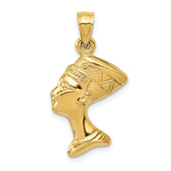 14k 3-D Nefertiti Pendant - 2