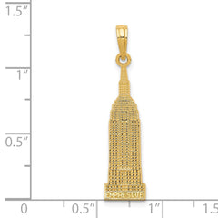 14k EMPIRE STATE Building Pendant