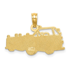 14k Fire Truck Charm - 2