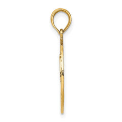 14k Fireman Helmet in Disk Charm