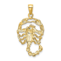 14k Large Scorpio Zodiac Charm