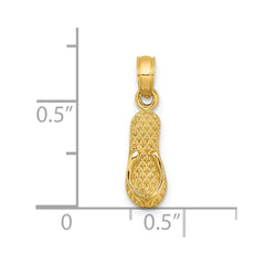 14k 3D MYRTLE BEACH Single Flip-Flop Charm