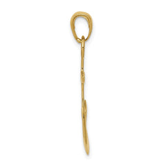 14k Anchor Pendant - 2