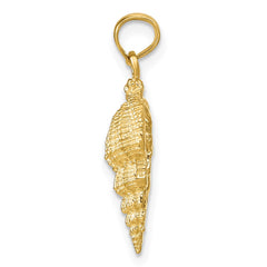 14k Conch Shell Pendant - 2