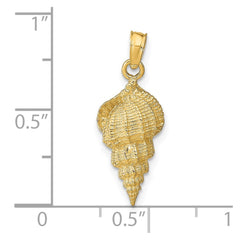 14k Conch Shell Pendant - 2