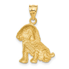 14k Dog Charm - 2