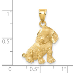 14k Dog Charm - 2