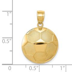 14k Soccer Ball Pendant - 2