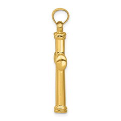 14k Hollow Cross Pendant
