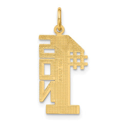 14k #1 SON Charm - 2