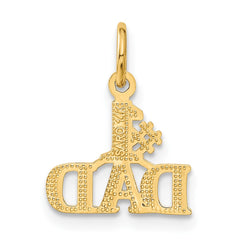 14k #1 DAD Charm - 6