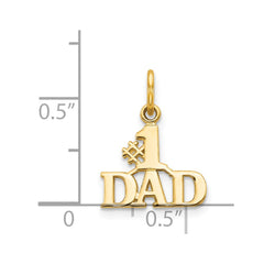 14k #1 DAD Charm - 6
