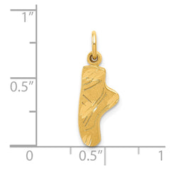 14k Ballet Slipper Charm