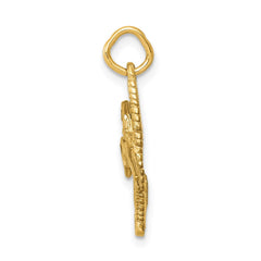 14k Comb and Scissors Charm - 2