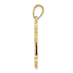 14K Cross Pendant - 3