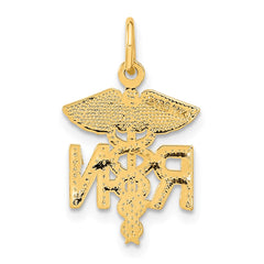 14k RN Nurse Charm - 3