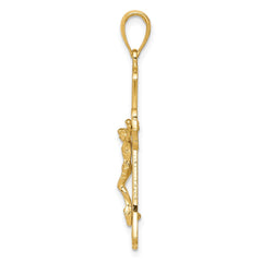 14K Crucifix Pendant - 2