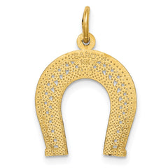 14k Horseshoe Charm - 3
