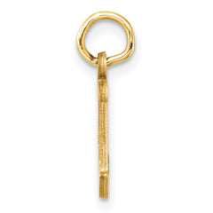 14K Diamond-cut Letter J Initial Charm
