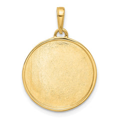14k and White Rhodium D/C It's A Boy Pendant