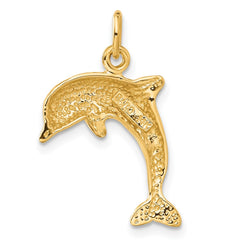14k Dolphin Charm - 2