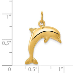 14k Dolphin Charm - 2