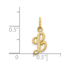 14KY Script Letter L Initial Charm - 2