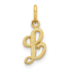 14KY Script Letter L Initial Charm - 2