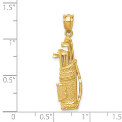 14k Golf Bag Charm - 3