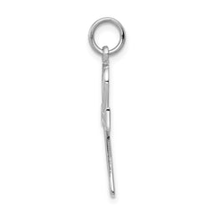 14k White Gold Ankh Cross Pendant - 2