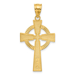 14k Celtic Cross Pendant - 11