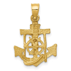 14k Mariners Cross Pendant - 7
