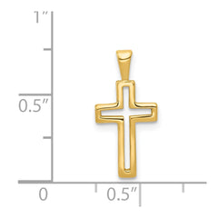14k Cross Charm - 3
