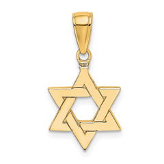 14k Polished Star of David Pendant - 2