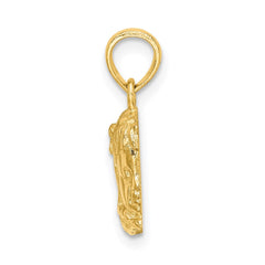 14k Girl Head Charm - 2