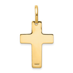 14k Polished Cross Charm - 3