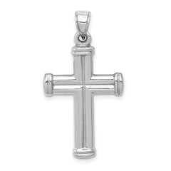 14K White Gold Reversible Crucifix Pendant - 3