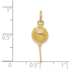 14k Golf Ball Charm - 2