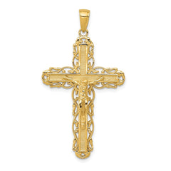 14k Crucifix Pendant - 9