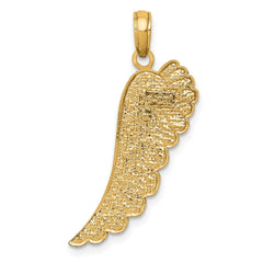 14K Angel Wing Pendant - 2