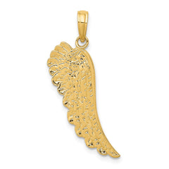 14K Angel Wing Pendant - 2