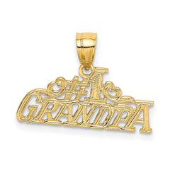 14k #1 GRANDPA Charm - 2