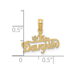 14K #1 DAUGHTER Charm