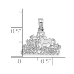 14k WG 100% SAGITTARIUS Zodiac Charm